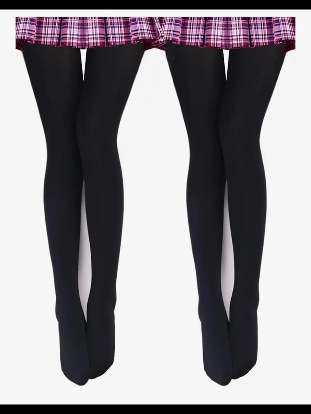 Vero Monte Black Opaque Women's Tights - Classic Hosiery L/XL